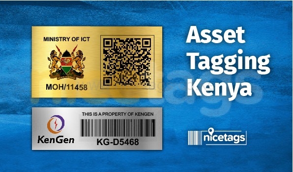 Acetone activated aluminium asset tags in Kenya. fixed Barcode Asset Tags and asset Tagging in kenya
